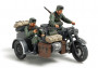 1:48 German Motorcycle & Sidecar