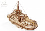 Wooden 3D Mechanical Puzzle – Tugboat