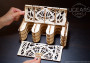 Dřevěné 3D mechanické puzzle – box na hrací karty