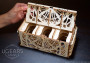 Dřevěné 3D mechanické puzzle – box na hrací karty