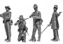 1:35 American Civil War Confeder.Infantry (4 figurky)