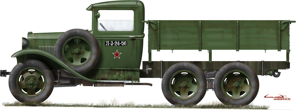 1:35 GAZ-AAA Mod. 1940 Cargo Truck w/ 2 Figures