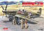 1:48 P-51B Mustang with USAAF Pilots and Ground Personnel