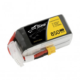 Gens Ace LiPo Tattu Serie - 4S 850mAh 14.8V 4S1P (75C) XT30 Plug