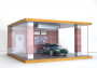 PN Racing Route66 1/28 Scale Realistic Car Garage 2 Parking Space