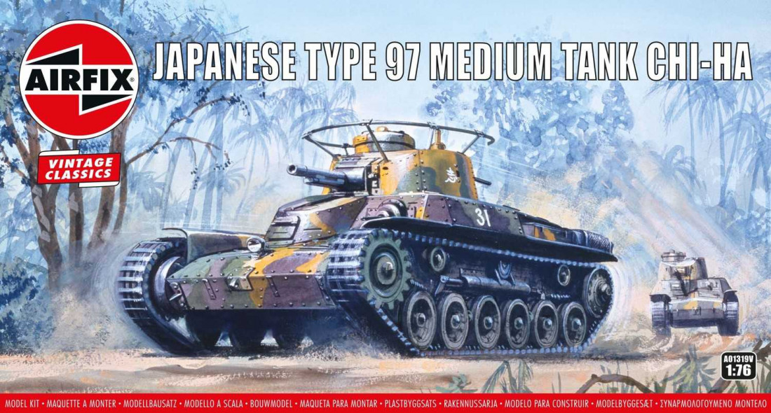 muis of rat Wasserette Onderdrukken 1:76 Type 97 Chi-Ha Japanese Tank (Classic Kit VINTAGE)
