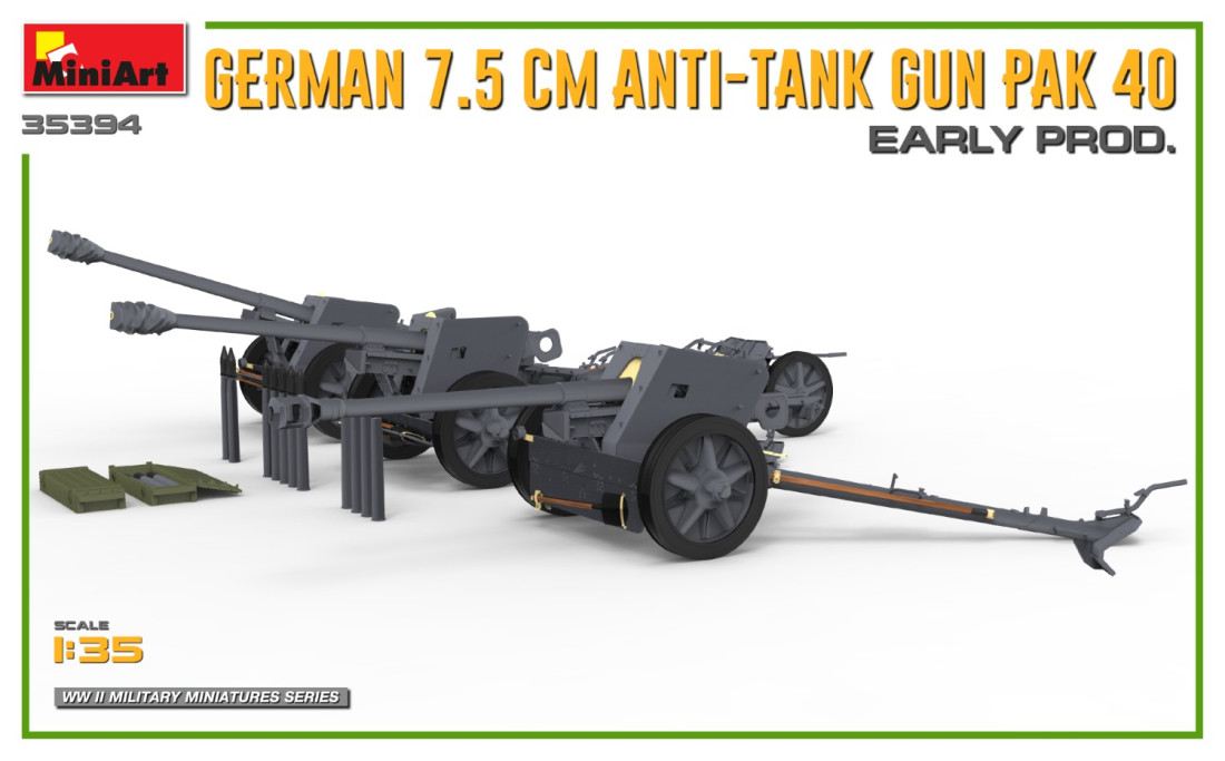 1:35 7,5 cm Anti-Tank Gun PaK 40 Early