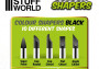 Silikonové štětce Colour Shapers Black Firm Combo, velikost 0 & 2 (10 ks)