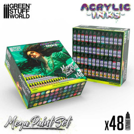 Green Stuff World Chameleon Colorshift Metal Acrylic Model Paint Set - Set  3