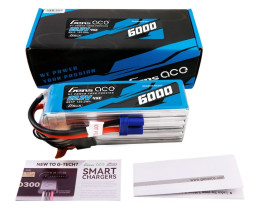 Gens ace G-Tech LiPo - 6S 6000mAh 22.2V 6S1P (45C) EC5 Plug