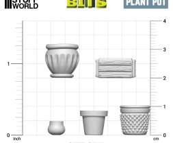 3D Printed Set Plant Pot – 3D tištěné květináče (30 ks)