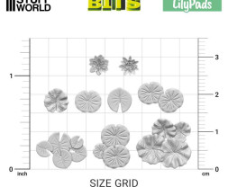 3D Printed Set Lily Pads Plants – 3D tištěné lekníny (25 ks)