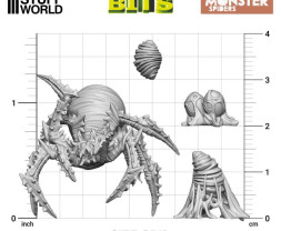 3D Printed Set Monster Spiders – 3D tištění obří pavouci (10 ks)