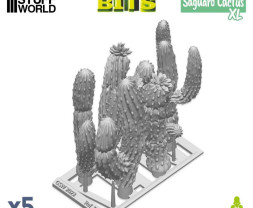 3D Printed Set Saguaro Cactus XL – 3D tištěný kaktus Saguaro XL (5 ks)