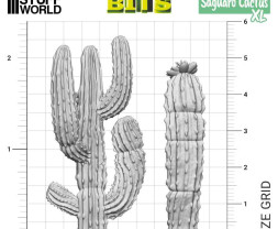 3D Printed Set Saguaro Cactus XL – 3D tištěný kaktus Saguaro XL (5 ks)