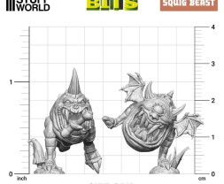 3D Printed Set Squig Beasts – 3D tištěné Squig Beasts (6 ks)