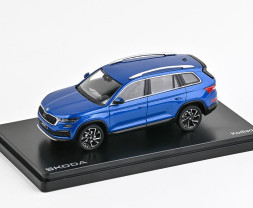 1:43 Škoda Kodiaq FL (2021) – modrá Race metalíza