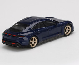 1:64 Porsche Taycan Turbo S Gentian Blue Metallic