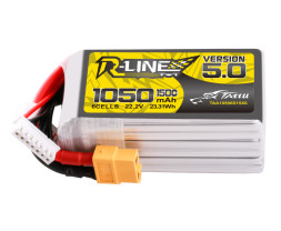 GENS ACE LIPO TATTU R-Line FPV Serie - 6S 1050mAh 22.2V 6S1P (150C) with XT60 Plug Version 5.0