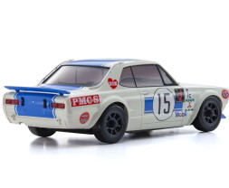 Mini-Z AWD Nissan Skyline 2000GT-R KPGC10 Racing 72 No.15 Blue s vysílačem KT-531P