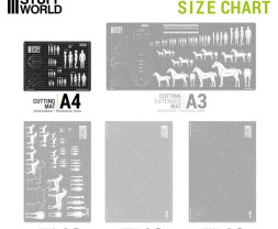 Green Stuff World Scale Cutting Mat A4