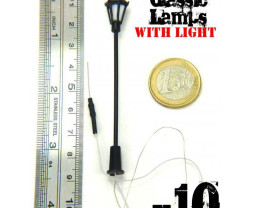 Classic street lamps with LEDs (10 pcs)