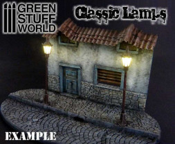 Classic street lamps with LEDs (10 pcs)