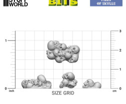 3D Printed Piles of Skulls (30 pcs)