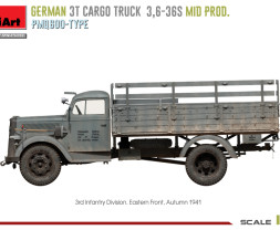 1:35 German 3t Cargo Truck 3,6-36S Mid PMQ600-Type