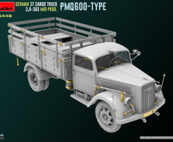 1:35 German 3t Cargo Truck 3,6-36S Mid PMQ600-Type