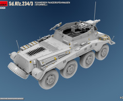 1:35 Sd.Kfz.234/3 Schwerer Panzerspähwagen Stummel