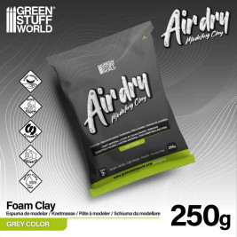 Air Dry Foam Clay – Modeling Clay Gray (250 g)