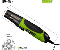 Horkovzdušná pistole Green Stuff World 450W