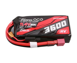 Gens ace G-Tech LiPo - 3S 3600mAh 11.4V 3S1P HV (60C) Dean-T Plug