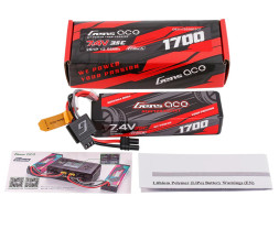 Gens ace G-Tech LiPo - 2S 1700mAh 7.4V 2S1P (35C) HardCase iEC2 Plug