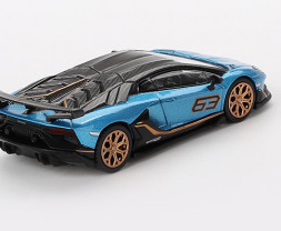 1:64 Lamborghini Aventador SVJ 63 Blu Aegir