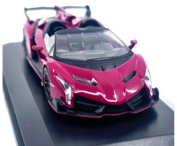 1:64 Lamborghini Veneno Roadster (Purple / Red Line)