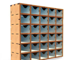 Modular Rack with Drawers – modulární organizér se 30 zásuvkami (vertikální)