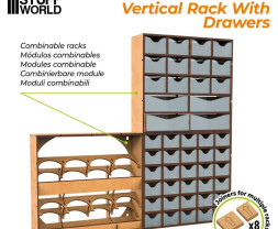 Modular Rack with Drawers – modulární organizér se 30 zásuvkami (vertikální)