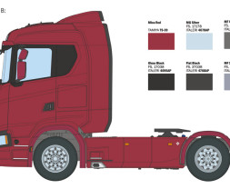 1:24 Scania S770 4x2 Normal Roof ″Grey Cab″