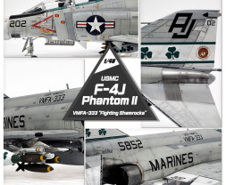 1:48 McDonnell Douglas F-4J Phantom II, VMFA-333 Fighting Shamrocks